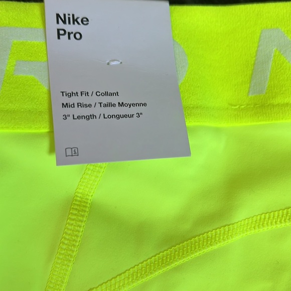 Nike Women’s Pro Shorts 3” - New - Picture 4 of 4